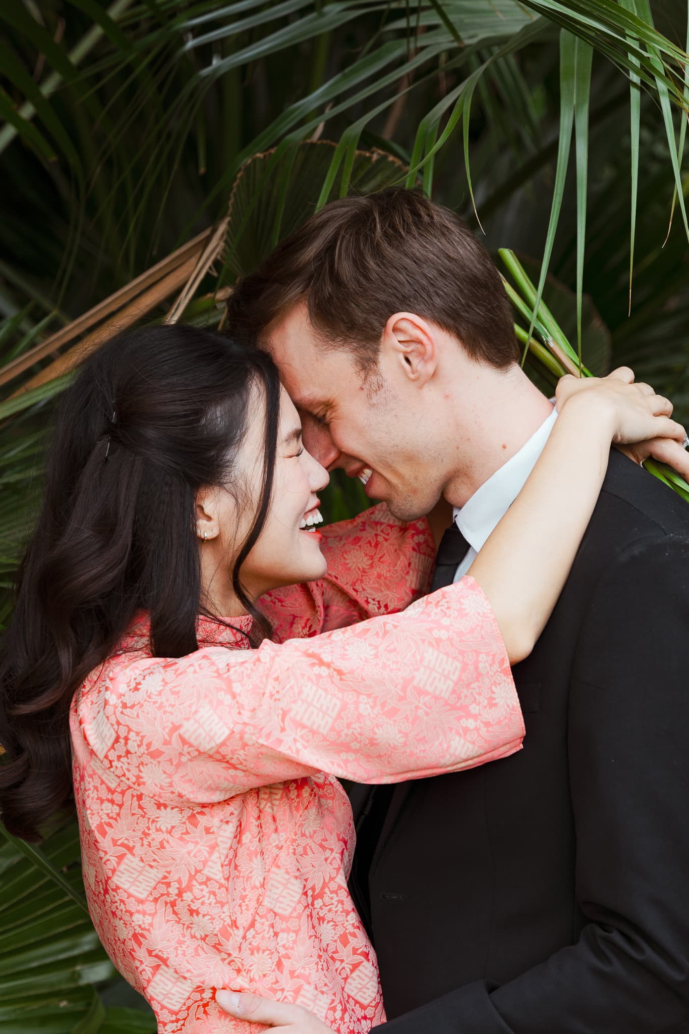 Lisa and Ryan embracing